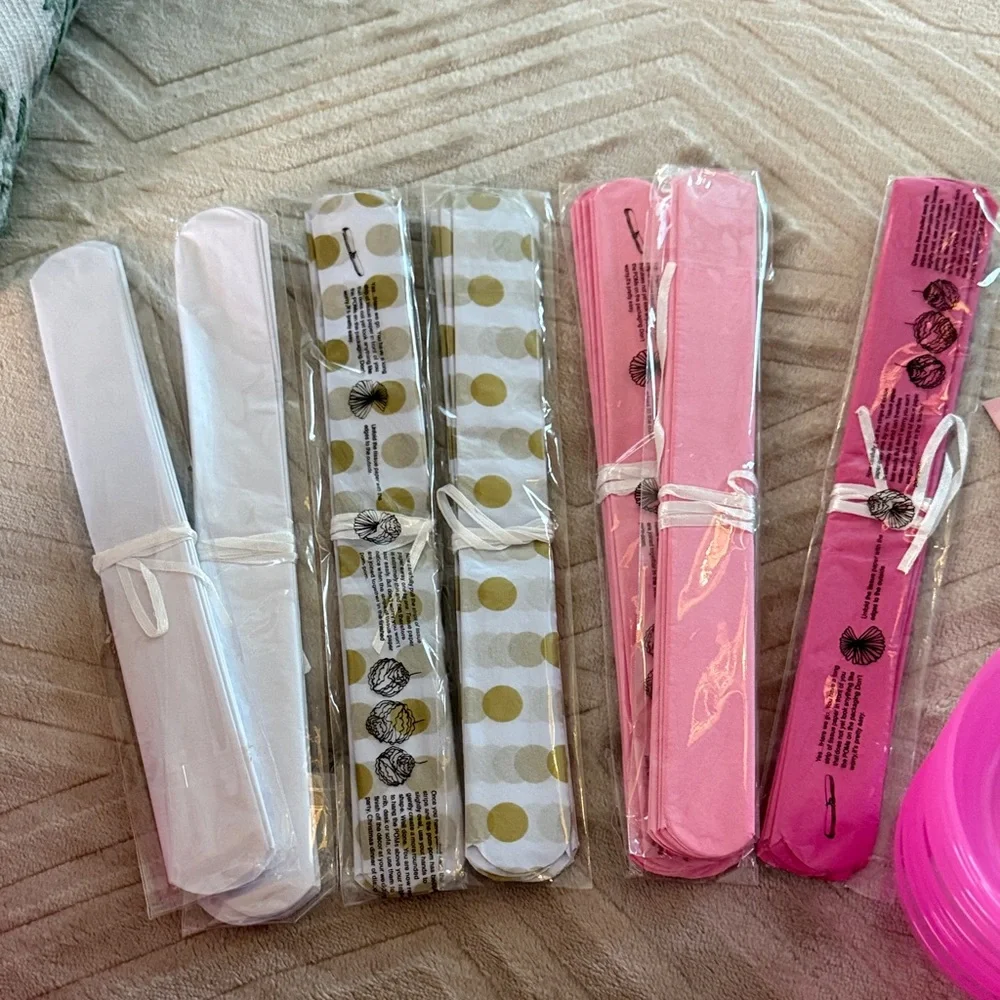 Pink Spa Party Set with Photo Props and banner